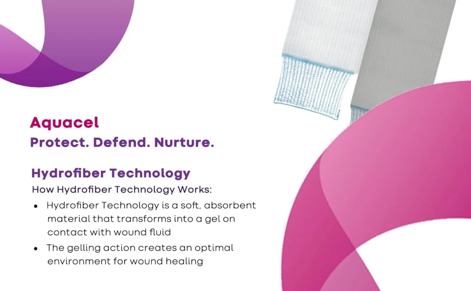 Convatec 403770 - Aquacel Hydrofiber Wound Dressing .75 x 17.75  5/bx - 4 Hydrofiber Technology Products Difference