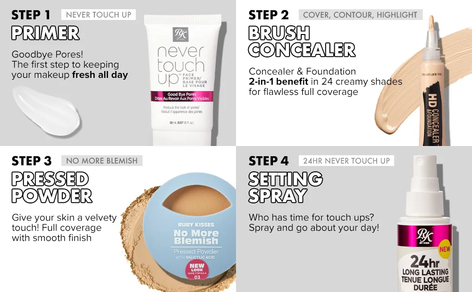 Ruby Kisses No More Blemish Control Powder- Cafe Caramel 3-5 Cafe Caramel (05B) - product information 3