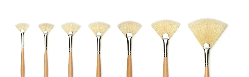 Raphael D'Artigny 3695 Interlocked White Bristle Brush  Fan  2 2 White - raphael