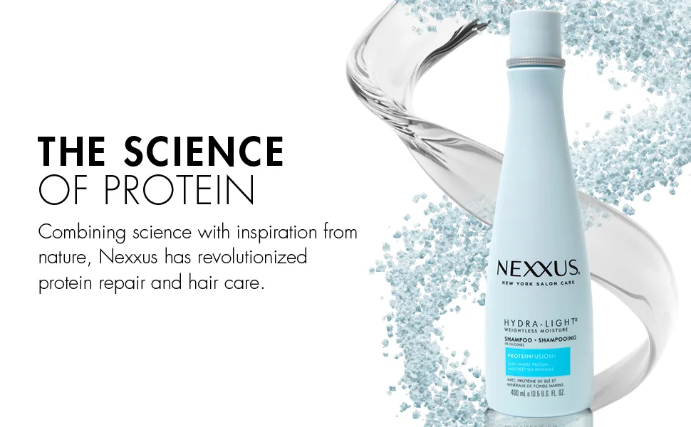 Nexxus Hydra-Light Weightless Moisture Shampoo Replenishing Shampoo for Oily Hair Silicone free 13.5 oz - Nexxus has reformed protein repair and hair care.