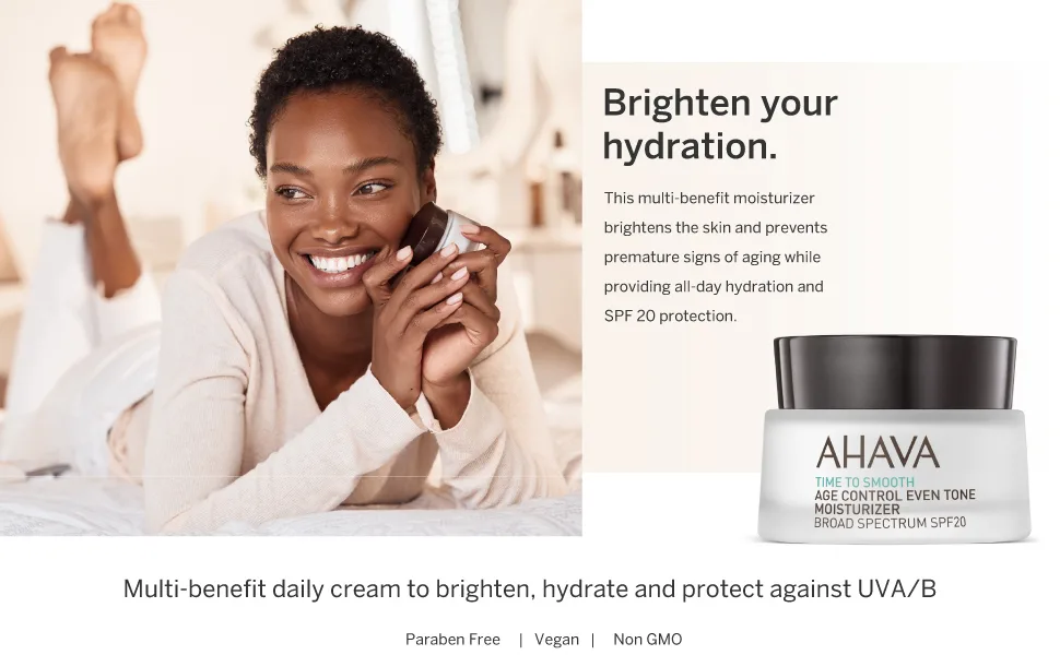 AHAVA Time to smooth | Age Control Even Tone Moisturizer | Broad Spectrum | SPF20 - Age Control, SPF20, Brighten, Smooth, Moisturizer, Moisture, Skin Care, Clean, Broad Spectrum