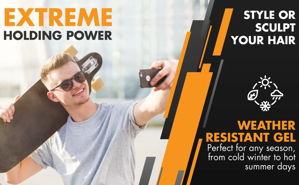 Mr. Active Hair Gel Glue Extreme Strong Hold - Mr. Active 3