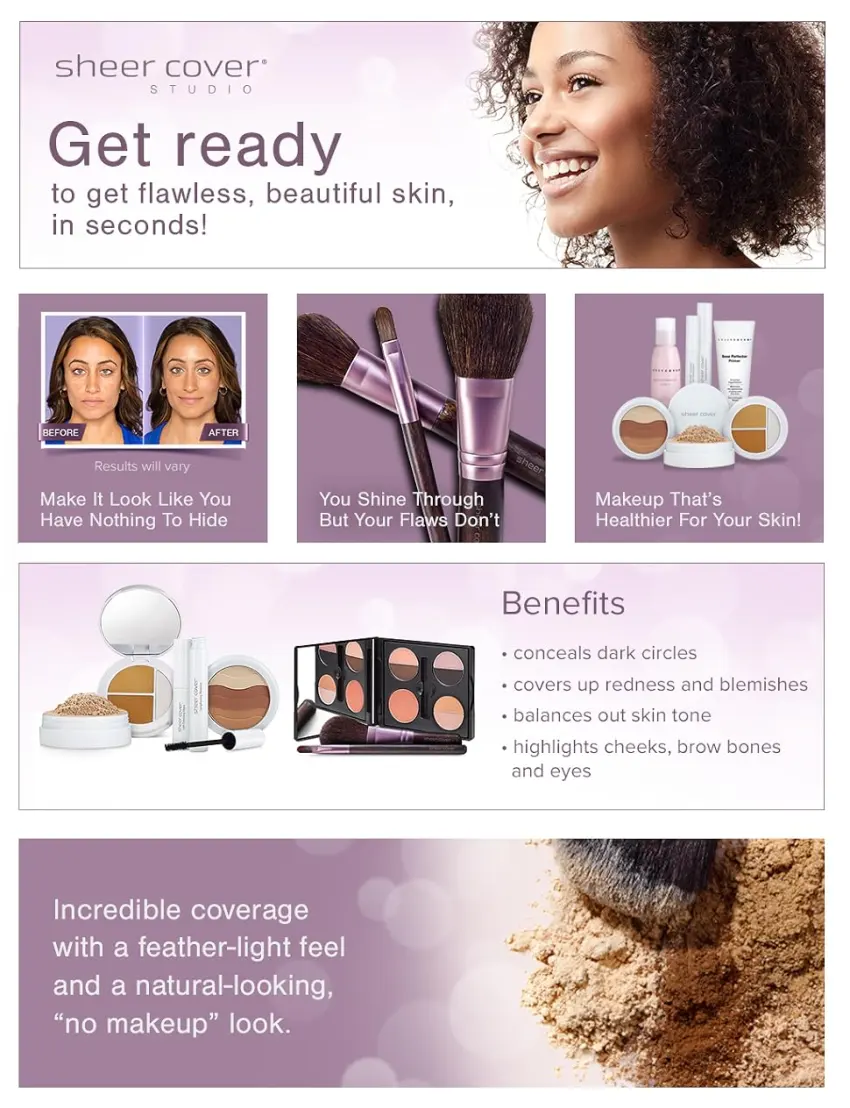 Sheer Cover   Base Perfector Primer   Helps Fill Fine Lines and Wrinkles for Makeup Application   1.25 Ounce - product information 2