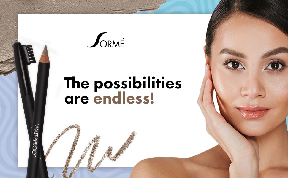 Sorme Cosmetics Waterproof Natural Defining Eyebrow Pencil Soft Gray - Banner 1