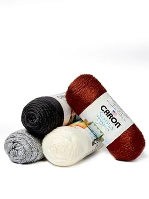 Caron Simply Soft Solids Yarn  6oz  Gauge 4 Medium  100% acrylic - Neon Pink - Machine Wash & Dry Neon Pink 6 oz. - caron simply soft yarn knit craft crochet blanket yarn