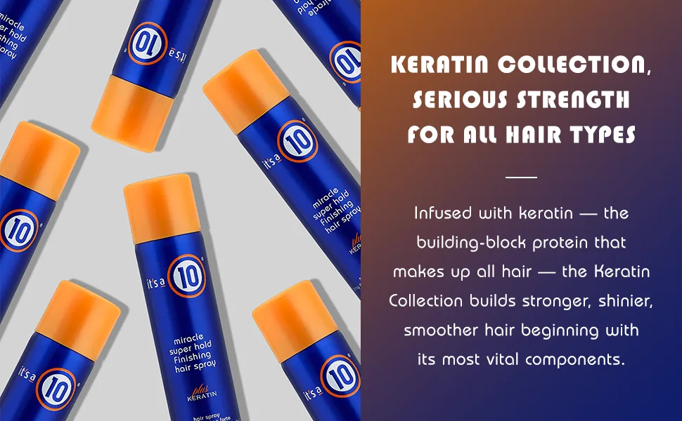 It's a 10 Miracle Super Hold Finishing Hair Spray Plus Keratin  10 Ounce - product information 2