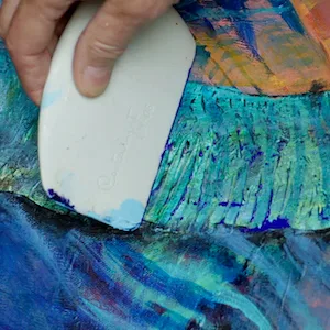 Princeton Catalyst Tools  Art Supplies for Texturizing and Moving Paint  Mini-Blade- White - Scraper