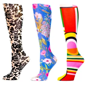Celeste Stein Therapeutic Compression Socks  Midnight Lace  8-15 mmhg  .6 Ounce Midnight Lace 0.6 Ounce - product information 2