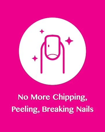 Nutra Nail Invisible Flex Hardener   Instant Protective & Restorative Clear Gel Shield for Brittle  Damaged Nails - image of sparkly nail icon - no more chipping peeling or breaking nails