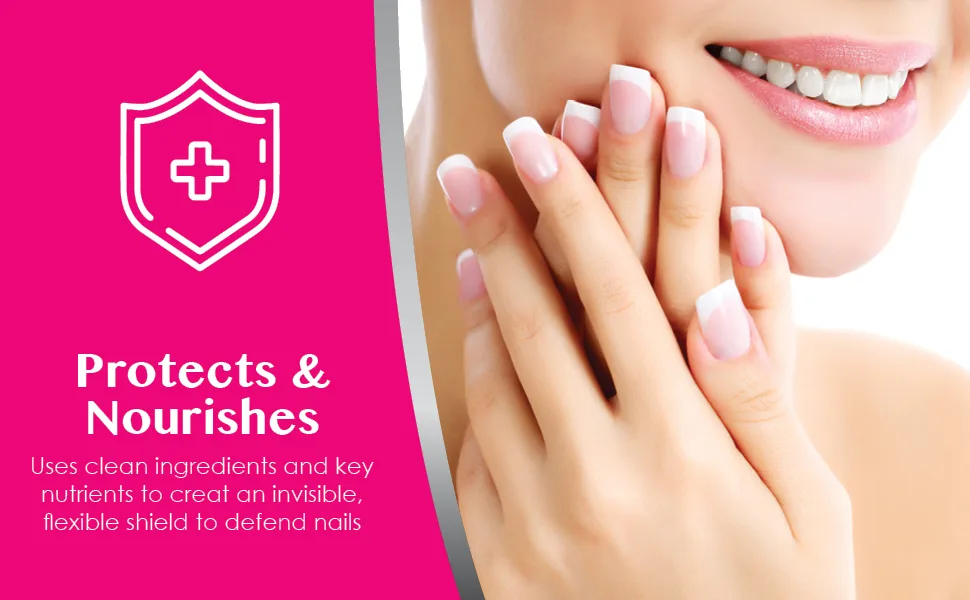 Nutra Nail Invisible Flex Hardener   Instant Protective & Restorative Clear Gel Shield for Brittle  Damaged Nails - Protects and Nourishes