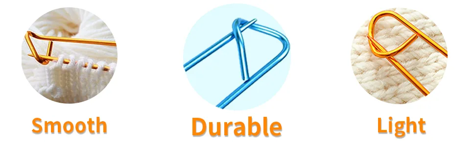 Fairycece 12pcs Aluminum Yarn Stitch Holders for Knitting Notions Or Crochet 12 Pieces - knitting accessories