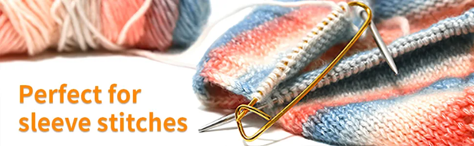 Fairycece 12pcs Aluminum Yarn Stitch Holders for Knitting Notions Or Crochet 12 Pieces - yarn holder