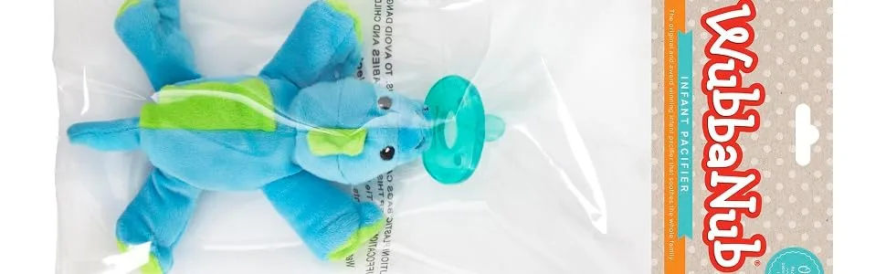 WubbaNub Infant Pacifier - Little Lion - dino polybag