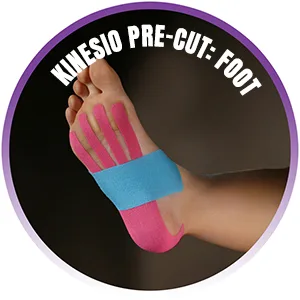 Kinesio Pre-Cut Application Foot Tape - foot kinesio