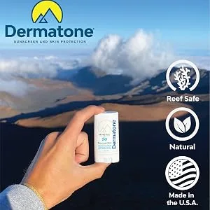 Dermatone Mineral Sunscreen | SPF 50 | No Touch Stick | Zinc Formula | Moisturizing | Natural  Reef Safe | 0.5 oz 1-pk - Mineral Stick Image 2