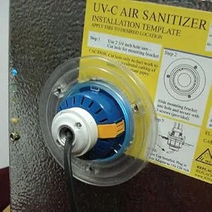 Bio Shield Anti-Microbial Protection UV-C Sanitizer System  Cleans Air of Bacteria  Germs  Mold and Allergens  17-Inch Replacement Lamp  White - product information 3