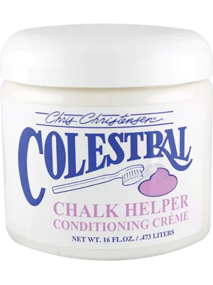 Chris Christensen Colestral Chalk Helper Conditioning Cr me  Groom Like a Professional  Restores Moisture  16 oz Jar - Colestral 16 oz Jar - B00DN6072E