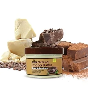 OKAY 100% NATURAL COCOA BUTTER SMOOTH 7oz/198gr - 100% Pure Cocoa ButterSmooth