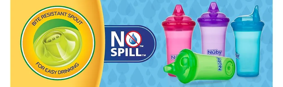 Nuby No Spill Cup With Reversible Valve  9 Ounce  Green - product information 8
