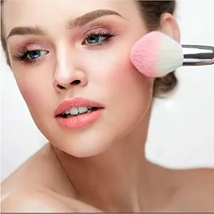 Jolie Radiant Marbleized Baked Blush Blusher Cheek Color - Silky Smooth - Hibiscus - marbleized blush