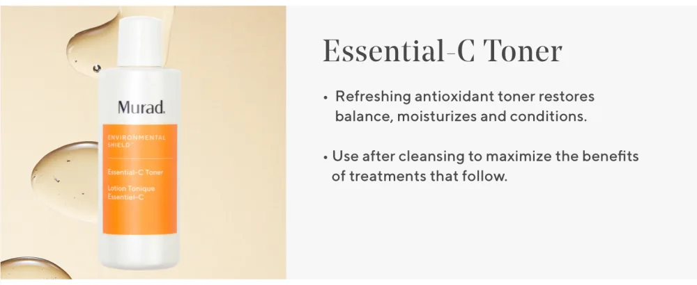 Murad Essential-C Toner - Environmental Shield Hydrating Toner Replenishes Moisture - Refreshing Facial Toner  6 Fl Oz - description