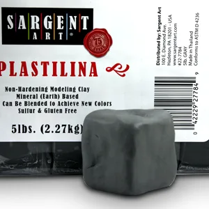 Sargent Art Plastilina Modeling Clay  White  5 Pound  Non-Hardening  Long Lasting & Non-Toxic  Great for Kids  Beginners  and Artists - product information 6
