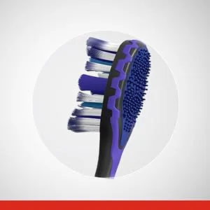 Colgate 360 Total Advanced Floss-Tip Bristle Toothbrush  Full Head Soft - Floss-Tip