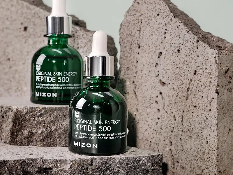 MIZON Peptide 500 Ampoule  Anti-wrinkle  Safe Formula  Moisturizing (1.01 fl oz 30ml) - PEPTIDE 500