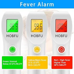 Forehead Thermometer for Adults  Non-Contact Forehead Thermometer for Body Temperature & Surface of Objects Use Thermometer for 1sTemperature Measurement (White) - product information 5