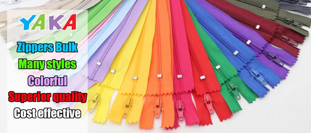 YAKA 60pcs 9 Inch Nylon Coil Zippers Sewing Zippers for Tailor Sewing Crafts (20 Color) Mixed - product information 1