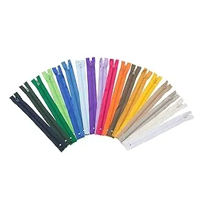 YAKA 60pcs 9 Inch Nylon Coil Zippers Sewing Zippers for Tailor Sewing Crafts (20 Color) Mixed - yaka