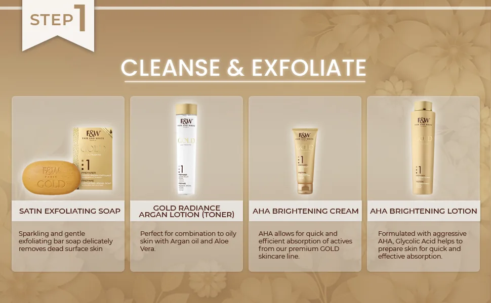 FAIR & WHITE 2: Gold Revitalizing Body Lotion | 500ml / 17.6fl.oz | with Argan Oil  Vitamin E and Shea Butter - product information 20