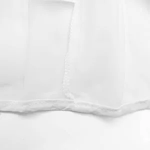 Betty Dain Makeup Protector Hood  Protects Hair and Make Up While Getting Dressed  Nylon Chiffon  Light and Airy  Triple Protection  Zipper closure  Machine Washable  White - Hood
