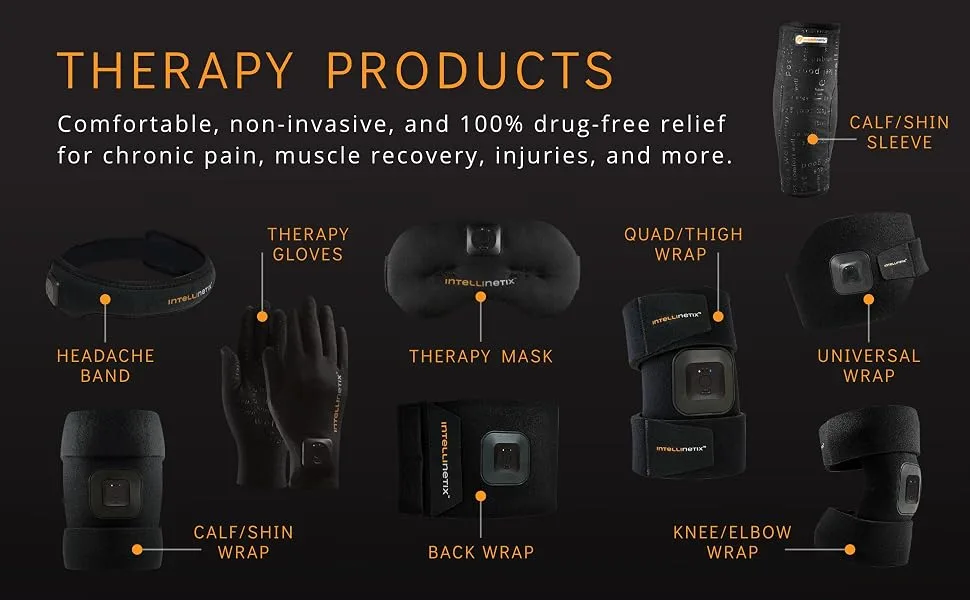 Brownmed Intellinetix Therapy Gloves - Hand Compression Gloves with Wearable Vibration Therapy - Support for Arthritis and Chronic Pain - Medium Black Wrap Medium (1 Pair) - B00HJTI1II module5