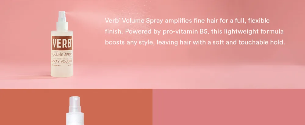 Verb Volume Spray - Texturizing Spray for Beach Waves & Voluminous Styles - No Harmful Sulfate  Paraben and Gluten Free Volumizing Spray  6.5 oz - Vol spr desk2