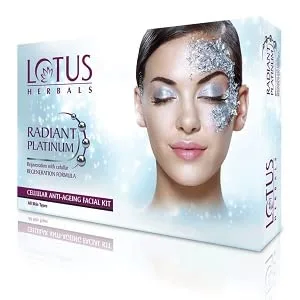 Lotus Herbal Radiant Platinum Cellular Anti-Ageing Facial Kit - product information 3