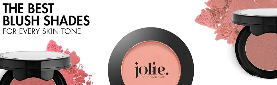 Jolie Radiant Marbleized Baked Blush Blusher Cheek Color - Silky Smooth - Posey (Matte) - highlight sculpt blush