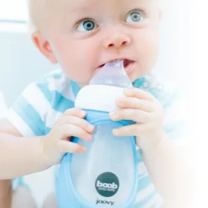Joovy Boob Glass Bottle & Sleeve  Blue  5 Ounce Blue 5 Ounce - product information 2