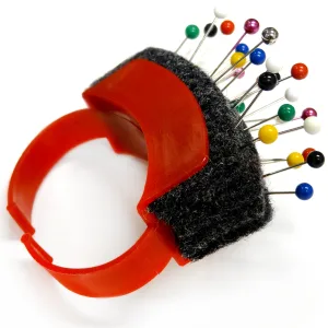 Dritz Wrist Felt Pin Cushion  Red Wrist Pin Cushion with Felt - image