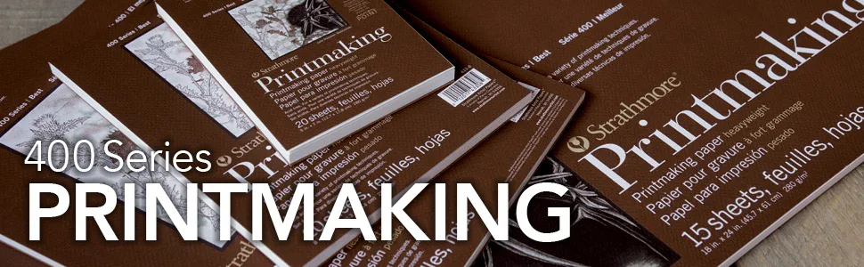 Strathmore Printmaking Paper Pad 8X10-20 Sheets -62433800 8x10 - Strathmore 400 Series Printmaking