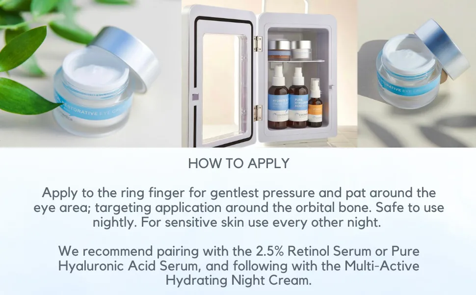 Total Restorative Eye Cream -Best Eye Cream for Dark Circles Under Eyes  Puffy Eyes  Fine Lines  Crows Feet  Wrinkles  Puffiness -Green Tea  Fruit Extract and Peptide Complex Formula - eye cream