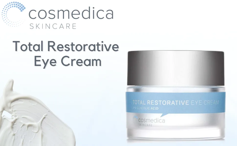 Total Restorative Eye Cream -Best Eye Cream for Dark Circles Under Eyes  Puffy Eyes  Fine Lines  Crows Feet  Wrinkles  Puffiness -Green Tea  Fruit Extract and Peptide Complex Formula - eye cream