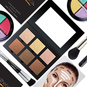 Aesthetica Cosmetics Contour and Highlighting Powder Foundation Palette/Contouring Makeup Kit  Easy-to-Follow  Step-by-Step Instructions Included 6 Shades - product information 5