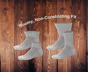 VITAL SALVEO- Soft Non Binding Seamless Circulation Diabetic Socks- Ankle Short Large - product information 3