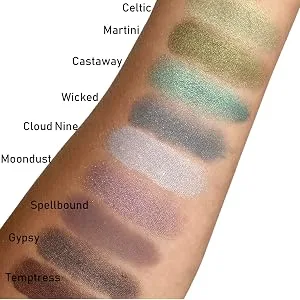 Honeybee Gardens PowderColors - Clean Mineral Eye Shadow - Castaway (bright shimmery turquoise blue) | Versatile  Portable  & Skin-Friendly  2g - powder
