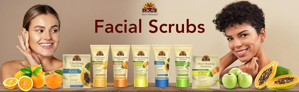 OKAY APRICOT Facial Scrub 6oz / 170gr - Okay