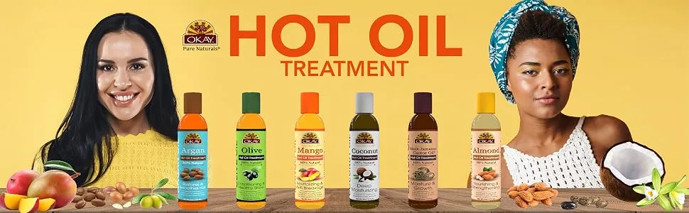 OKAY HOT OIL TREATMENT MANGO 6oz / 117ml - HOT OIL