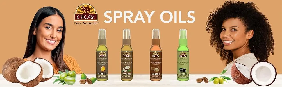 OKAY MIST HAIR SPRAY with VITAMIN E OIL 2oz / 59ml - spray oils