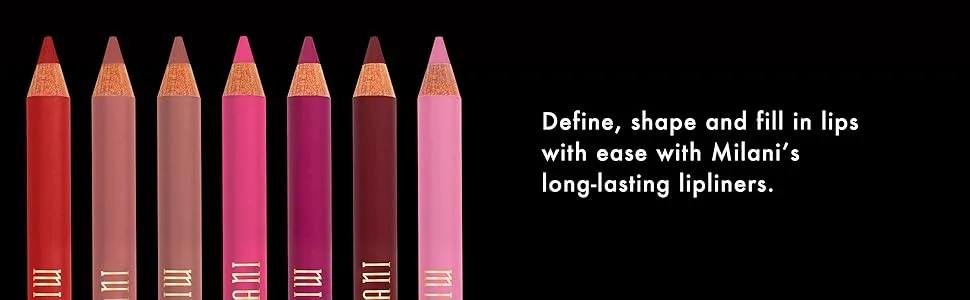 Milani Color Statement Lipliner - Fuchsia (0.04 Ounce) Cruelty-Free Lip Pencil to Define  Shape & Fill Lips - Milani lipliners