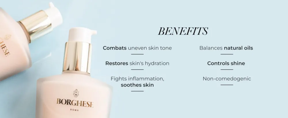 Borghese Equilibrio Equalizing Restorative - Lightweight Oil Free Moisturizer for Uneven Skin Tone & Texture For Combination Normal & Oily Skin - Equilibrio Equalizing Restorative